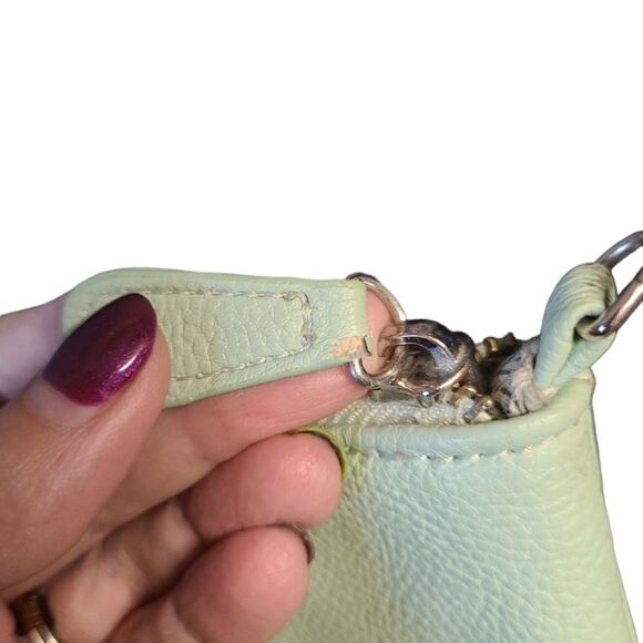 Steve Madden Mint Crossbody Bag Mint Green Silver accents - Picture 9 of 10